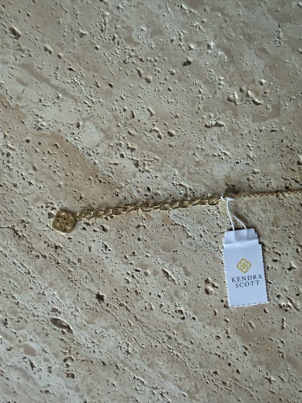 NWT Kendra Scott: Rose Quartz Elisa Gold Pendant Necklace, Adjustable Chain ✨ - Picture 6 of 7
